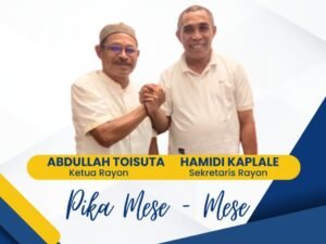 Musyawarah Rayon Salahutu, Abdullah Toisuta - Hamidi Kaplale Dipercaya sebagai Ketua & Sekretaris